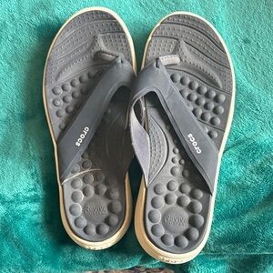 CROCS Dark Gray Flip Flops